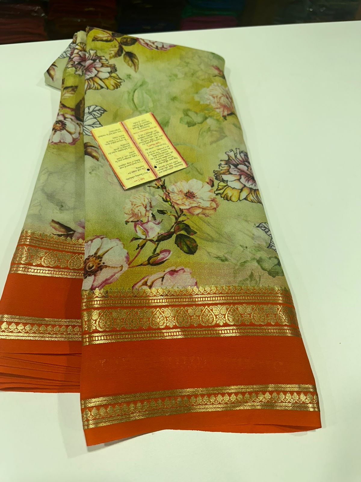 Digital Print Mysoore Silk Saree
