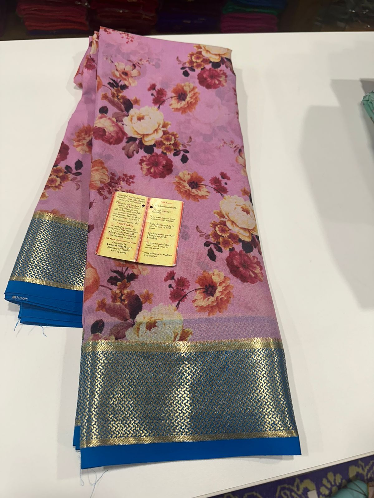 Digital Print Mysoore Silk Saree