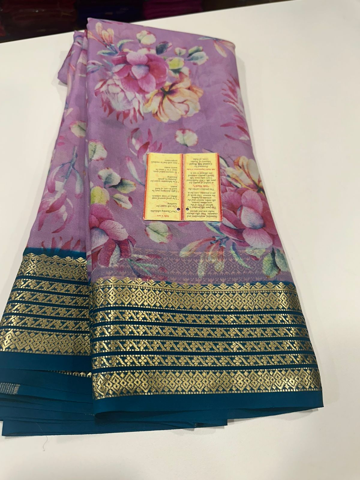 Digital Print Mysoore Silk Saree