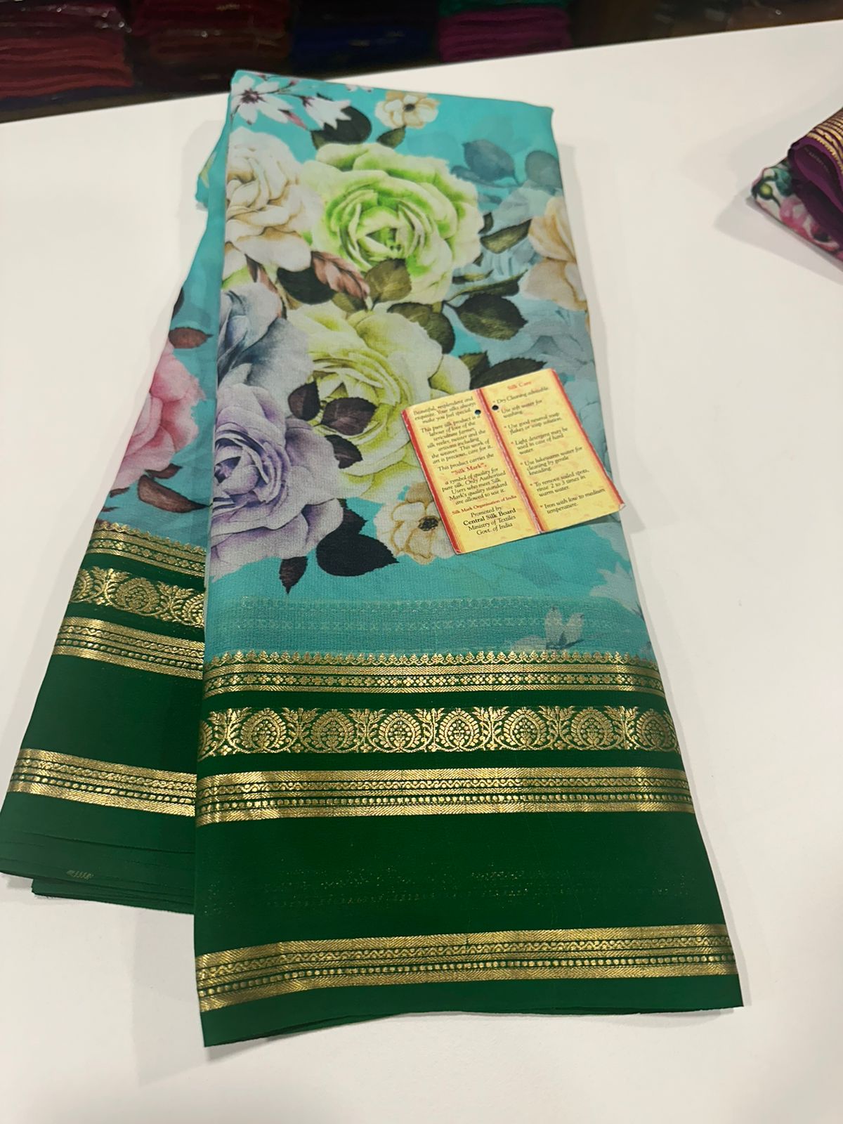 Digital Print Mysoore Silk Saree