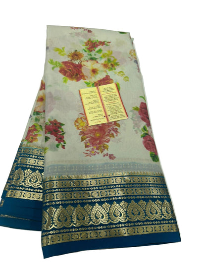 Digital Print Mysoore Silk Saree