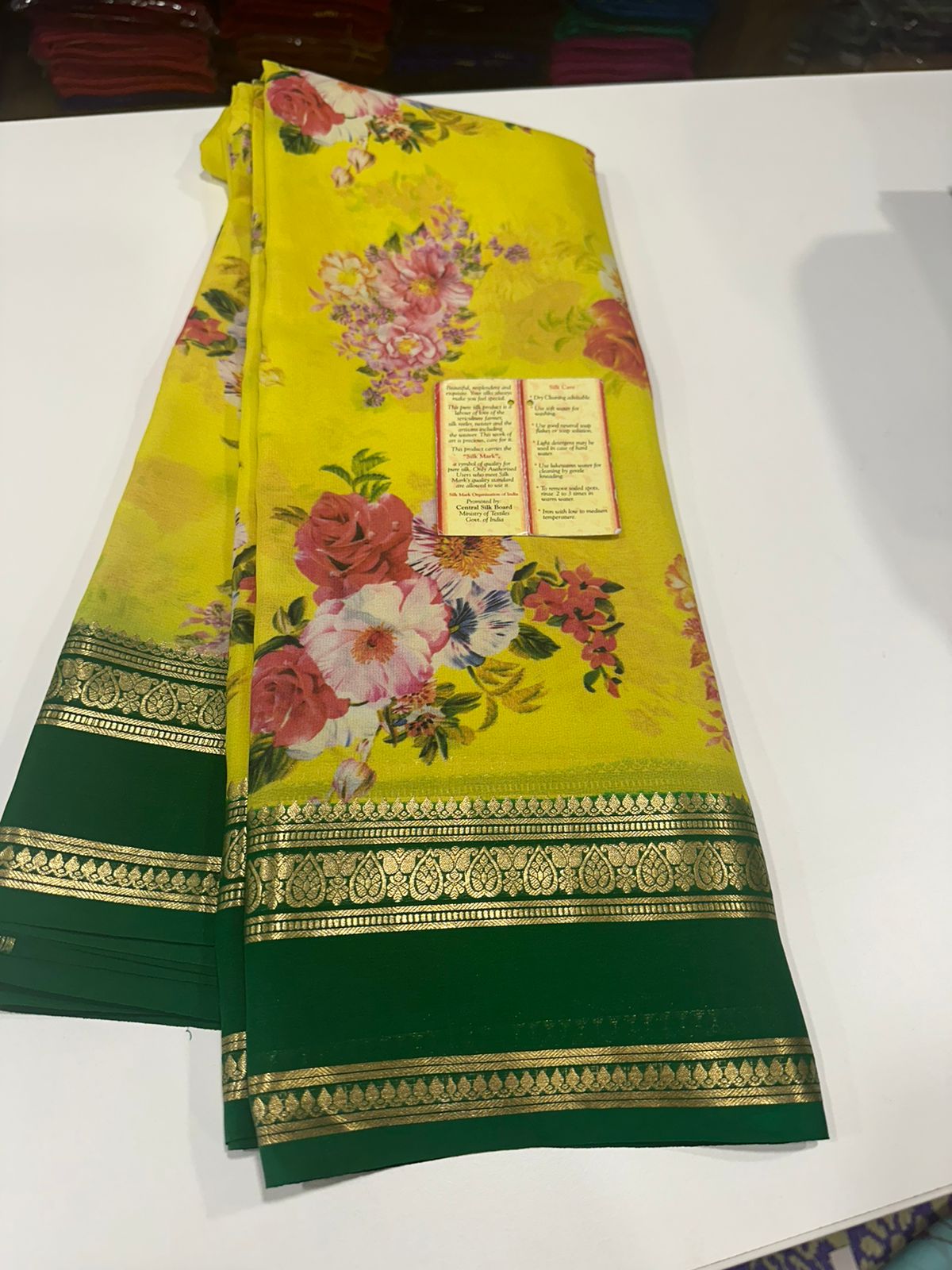 Digital Print Mysoore Silk Saree