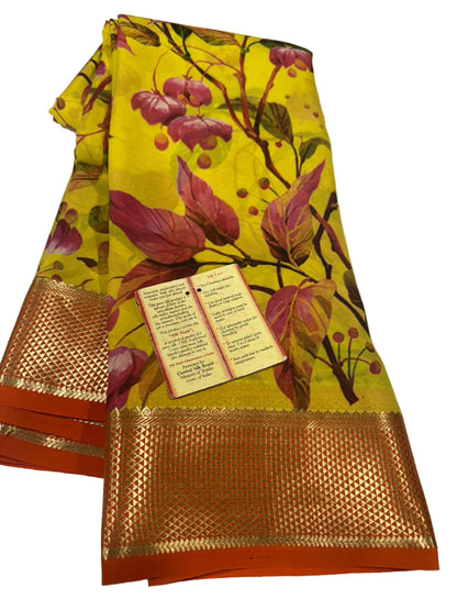 Digital Print Mysoore Silk Saree