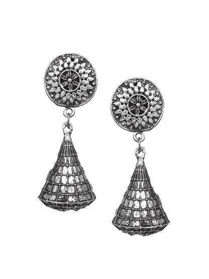 Cardinal Silver-Toned Oxidised Women Jewellery Set