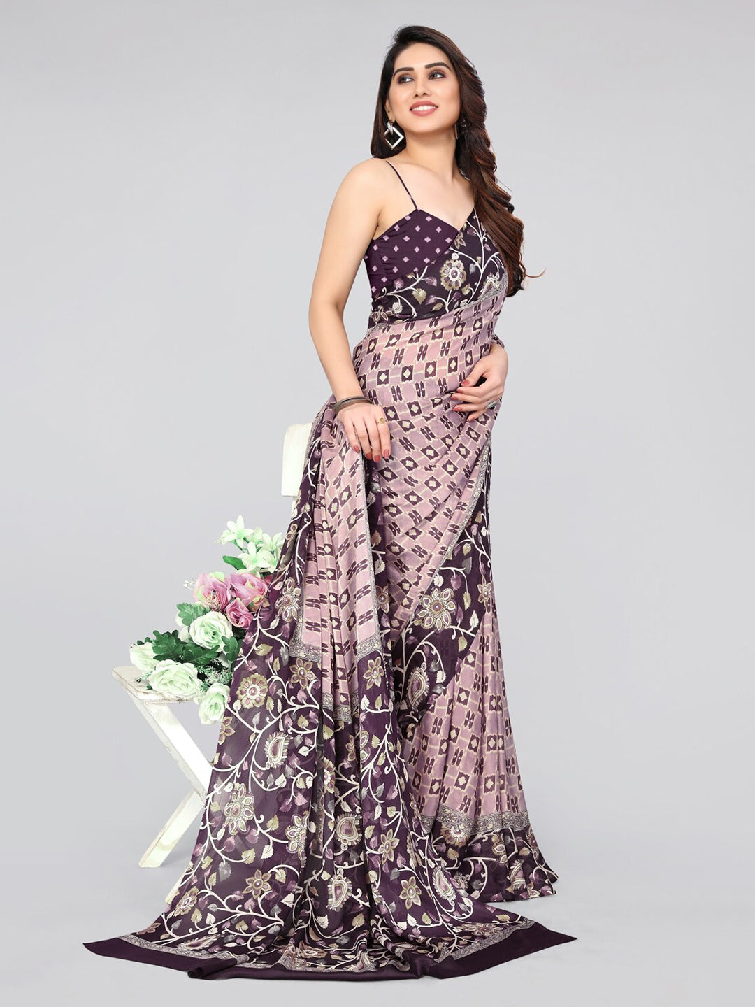 Kalini Floral Printed Saree