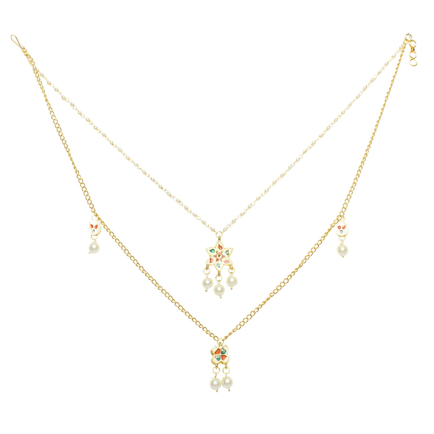 Embellished Multi Layered Kundan Necklace