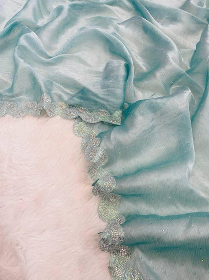 Excellent Pure Banarasi Tissue Silk Saree