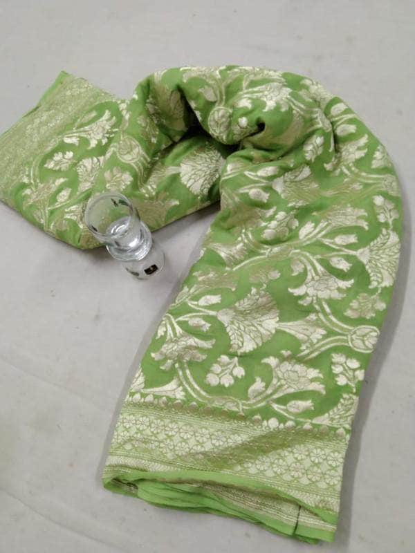 Exclusive Banarasi Chiffon Khaddi Georgette Silk Saree