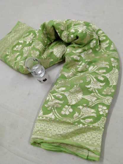 Exclusive Banarasi Chiffon Khaddi Georgette Silk Saree
