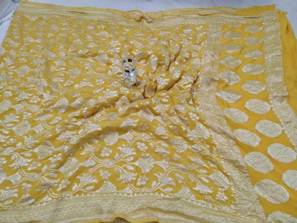 Exclusive Banarasi Chiffon Khaddi Georgette Silk Saree