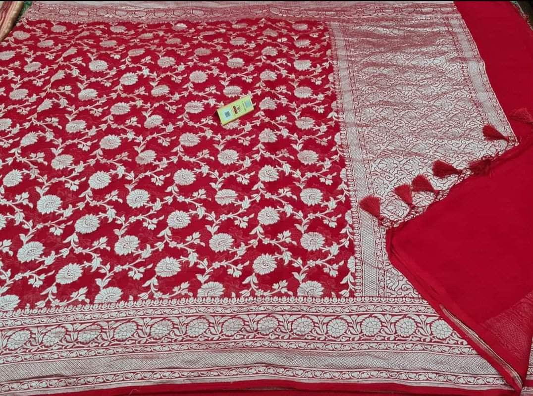 Exclusive Banarasi Khaddi Chiffon Georgette Silk Saree