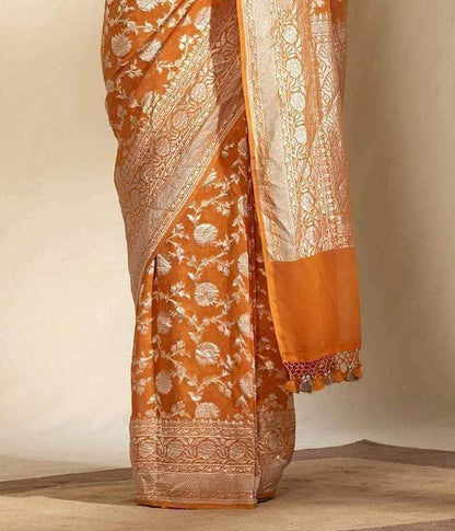 Exclusive Banarasi Khaddi Chiffon Georgette Silk Saree