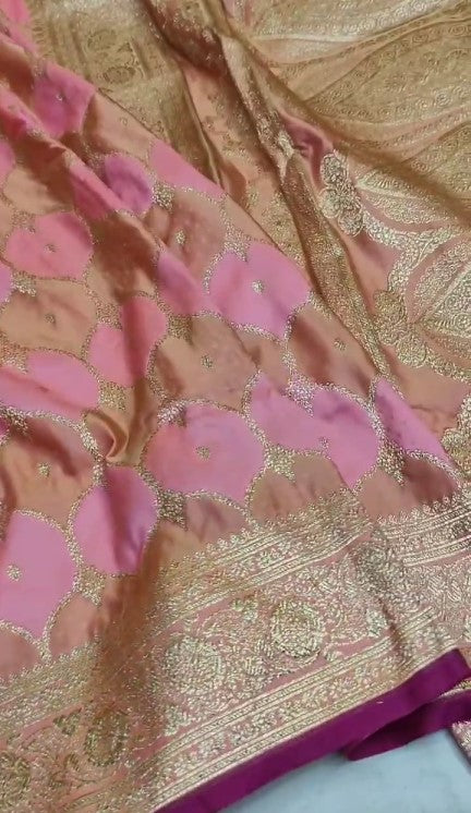 Exclusive Banarasi Rangkaat Mashru Silk Saree