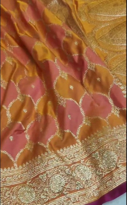 Exclusive Banarasi Rangkaat Mashru Silk Saree