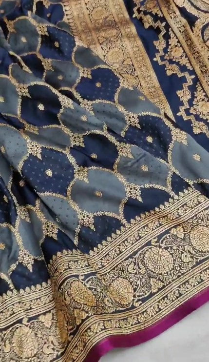 Exclusive Banarasi Rangkaat Mashru Silk Saree