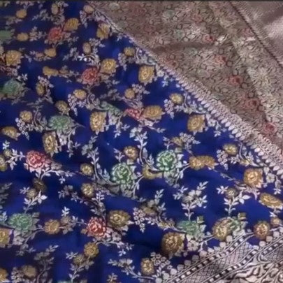 Exclusive Bridal Banarasi Handwoven Silk Mark Certified Pure Katan Silk Saree