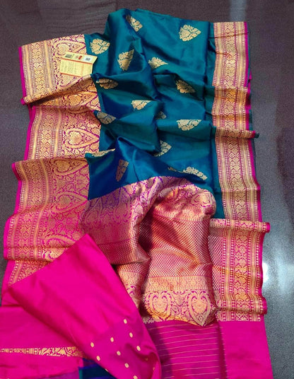 Exclusive Gold Zari Banarasi Silk Saree