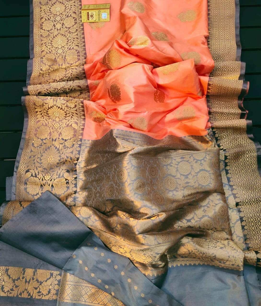 Exclusive Gold Zari Banarasi Silk Saree