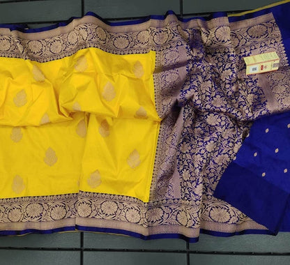 Exclusive Gold Zari Banarasi Silk Saree