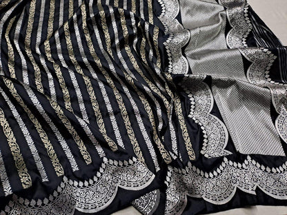 Exclusive Handloom Pure Banarasi Katan Silk Smooth and Soft Fabric Saree