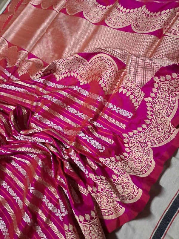 Exclusive Handloom Pure Banarasi Katan Silk Smooth and Soft Fabric Saree