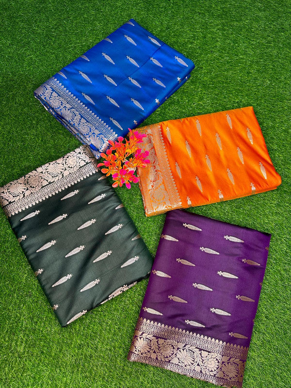 Exclusive Mashru Silk Saree with Gold Zari Work