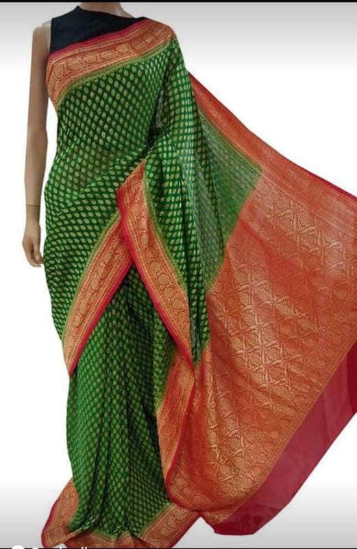 Exclusive Pure Banarasi Chiffon Khaddi Saree