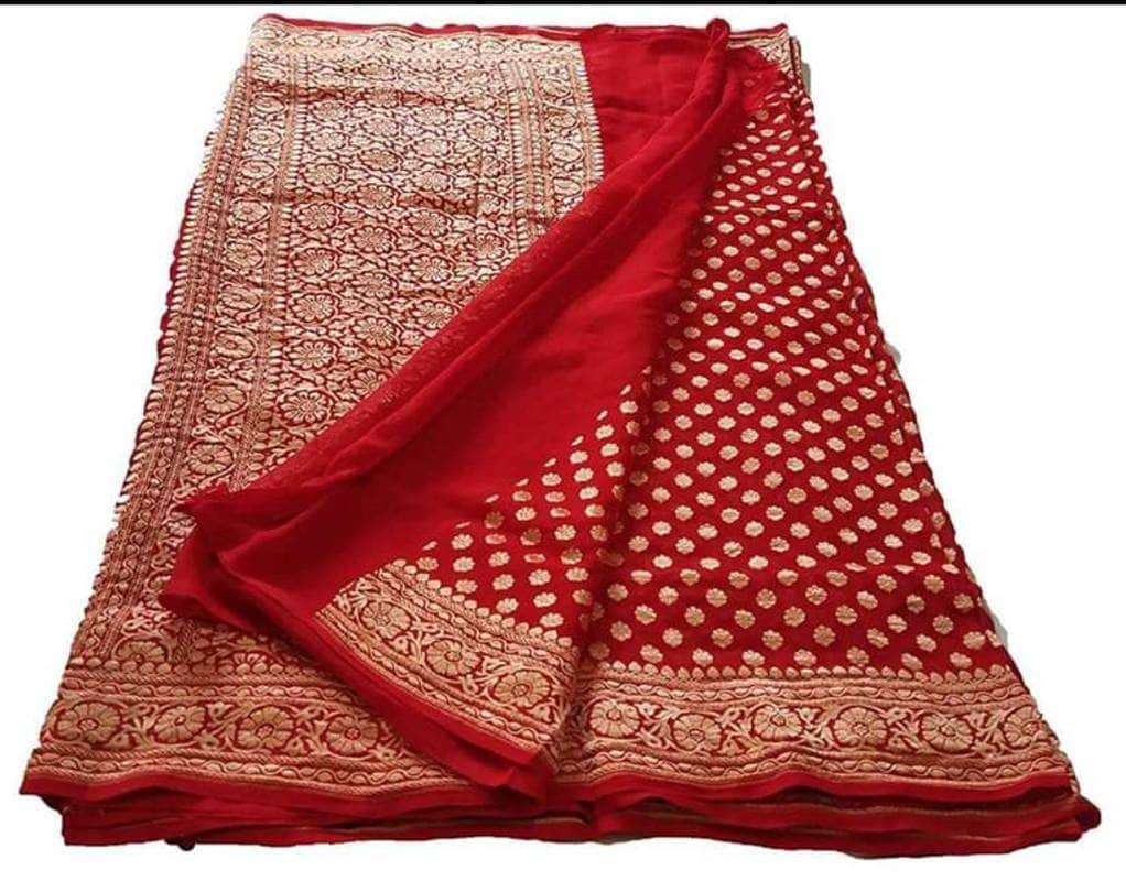 Exclusive Pure Banarasi Chiffon Khaddi Saree