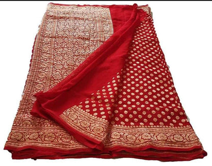Exclusive Pure Banarasi Chiffon Khaddi Saree
