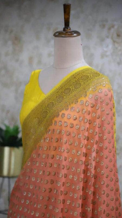 Exclusive Pure Banarasi Chiffon Khaddi Saree