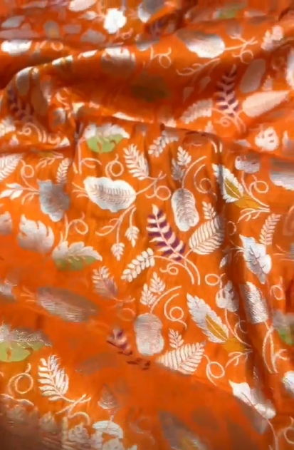 Exclusive Pure Banarasi Soft Meenakari Weaving Katan Silk Saree