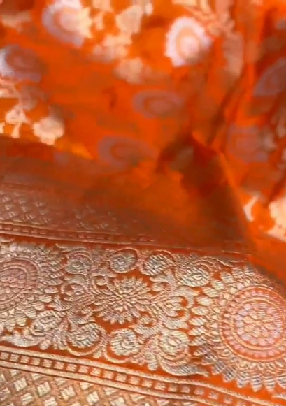 Exclusive Pure Banarasi Soft Meenakari Weaving Katan Silk Saree