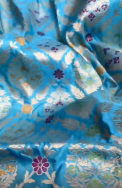 Exclusive Pure Banarasi Soft Meenakari Weaving Katan Silk Saree