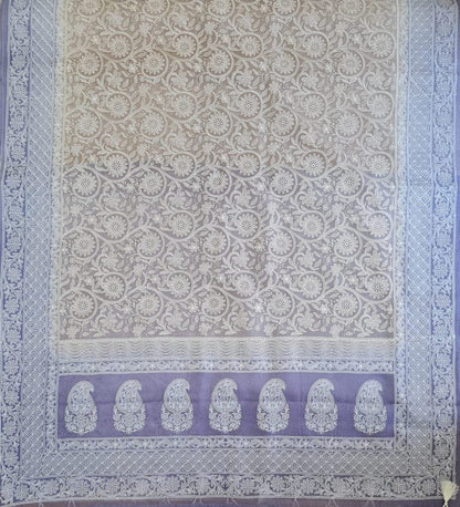 Exclusive Pure Organza Heavy Anchal Embroidery Work Chikankari Silk Saree