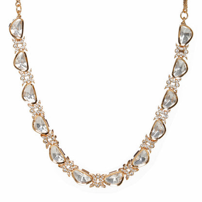 Exclusive White and Silver Kundan And Diamond Neckpiece