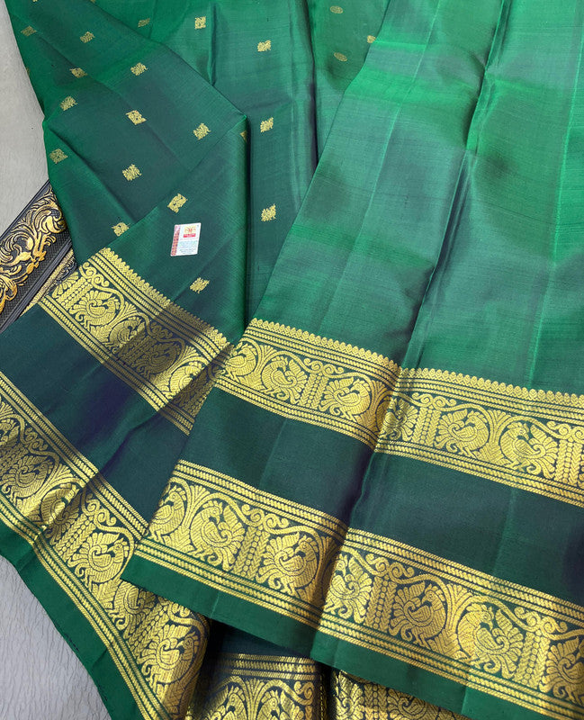 Exquisite Pure Kanjivaram Handloom Silk Saree with Rich Pallu