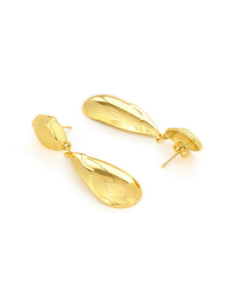 Golden Drop Earrings - Ruby Raang
