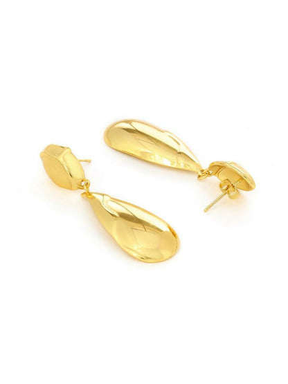 Golden Drop Earrings - Ruby Raang