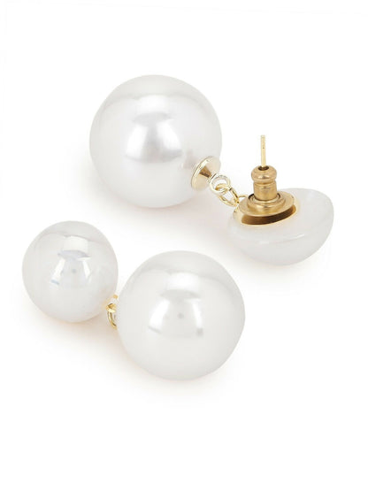 Duet Pearl Earrings- Ruby Raang