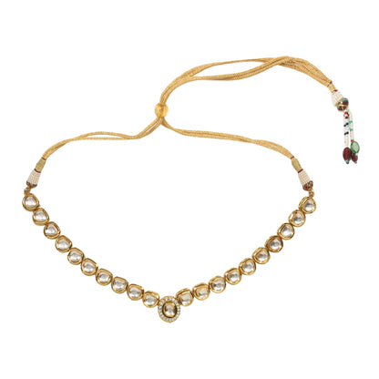 Handcrafted Kundan Necklace Stone with Earring