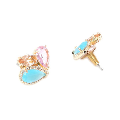 Flower Studs- Ruby Raang