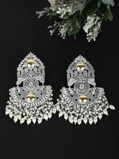 Joban Fashion Women Ghungroo Style Silver Tone Earrings