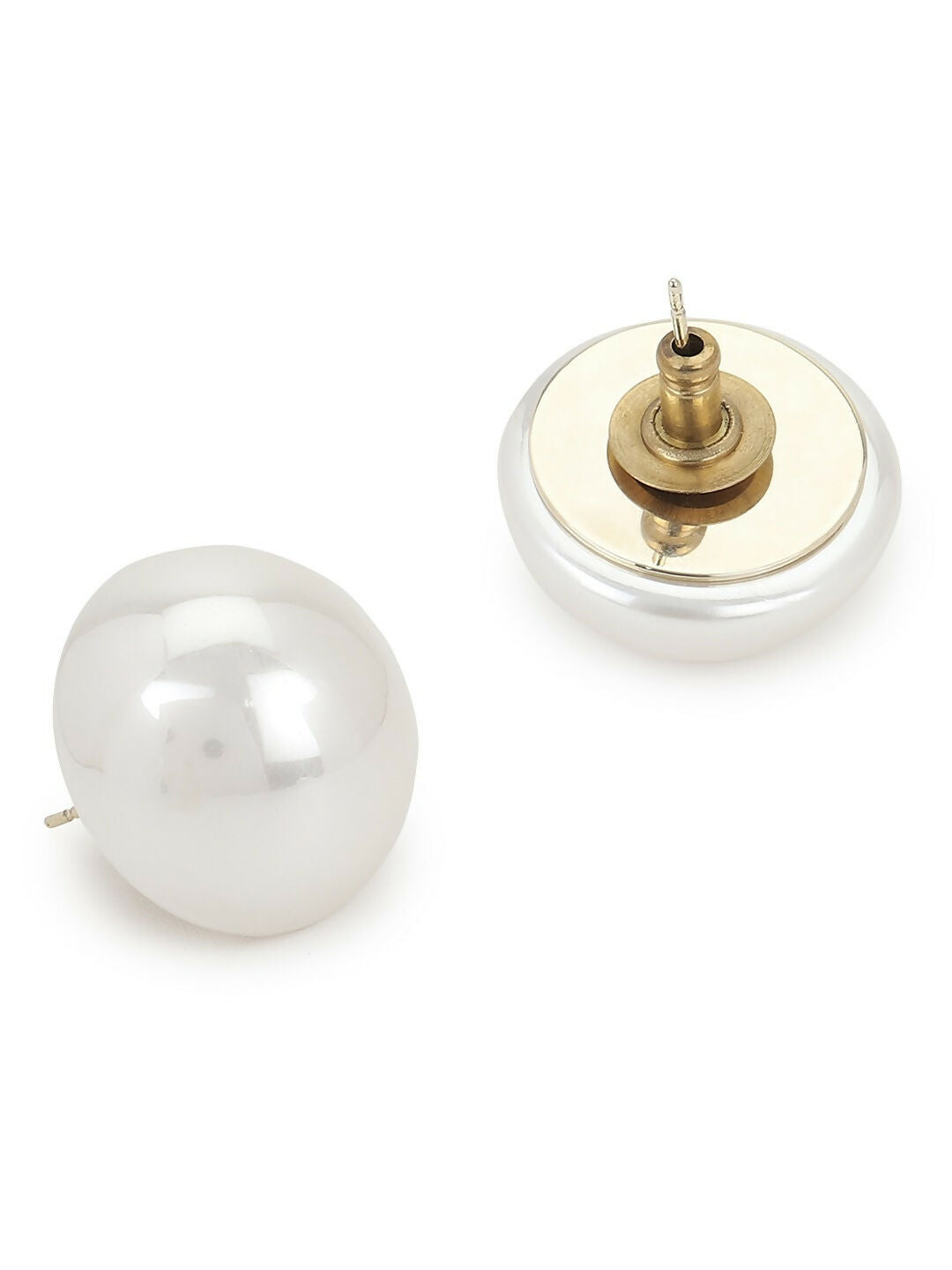 Pearl Studs (20 MM)- Ruby Raang