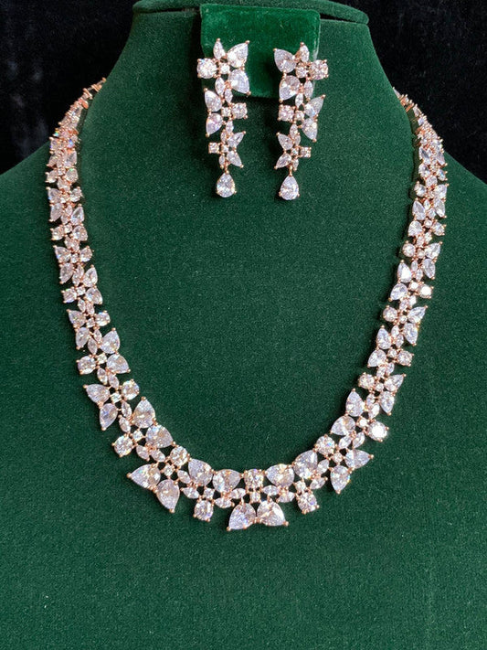 Latest Fashionable Style American Diamond Jewelry Set
