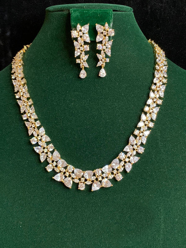 Latest Fashionable Style American Diamond Jewelry Set