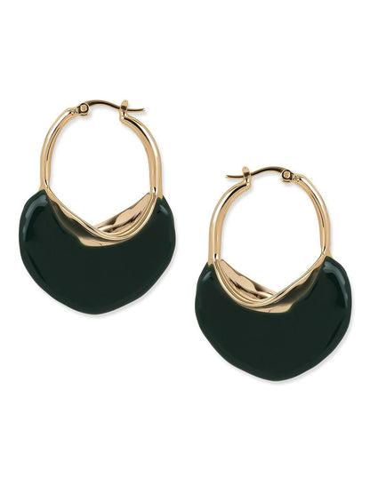 Green Mother of Pearls Stone Earrings- Ruby Raang