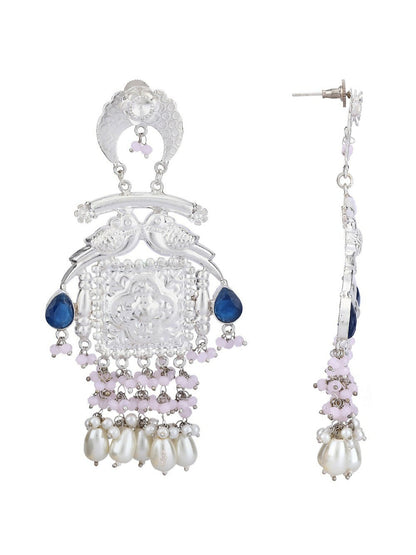 Joban Fashion Women Handcrafted Silver Tone Earrings