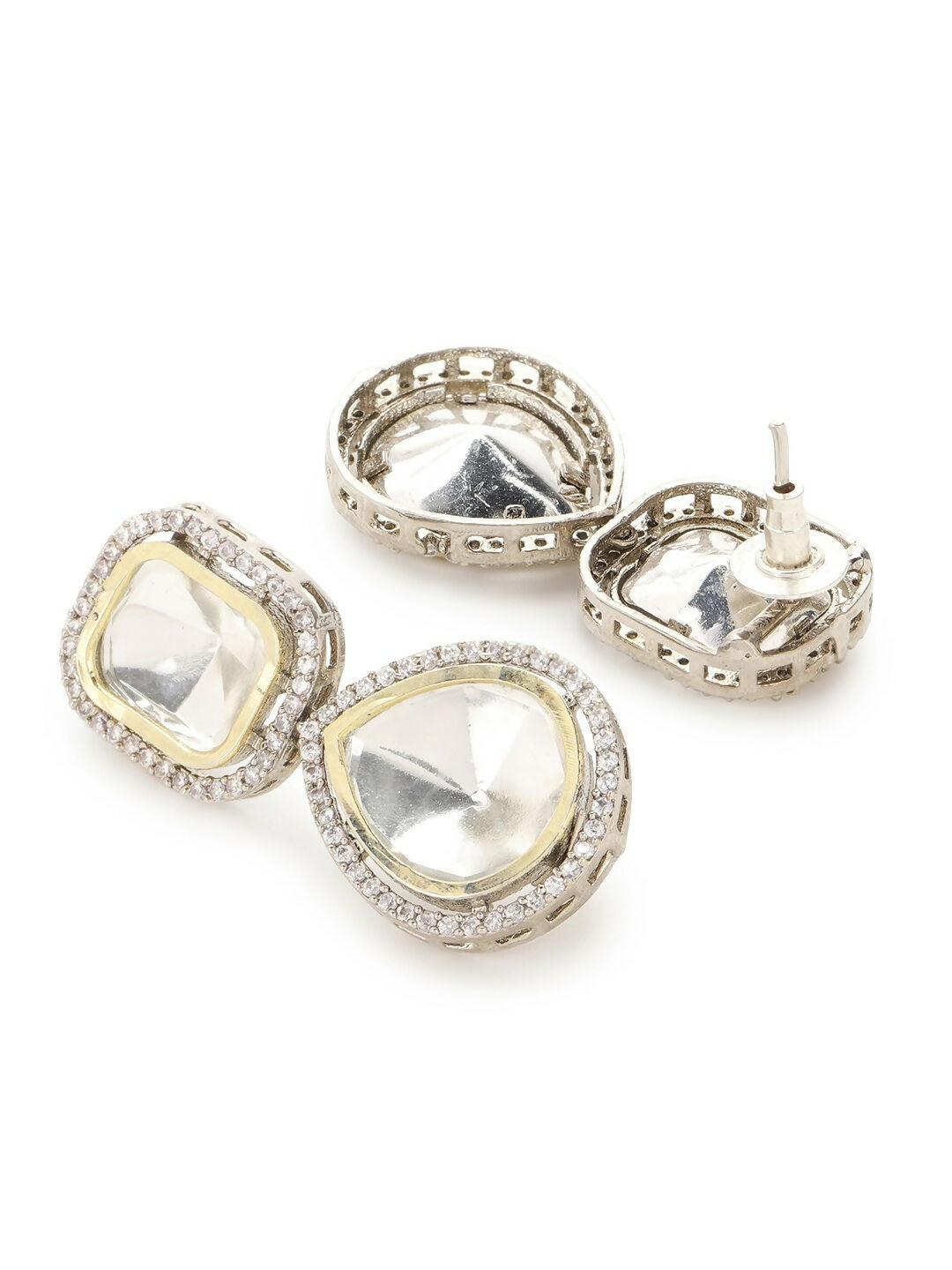 Duet Stone Earrings- Ruby Raang