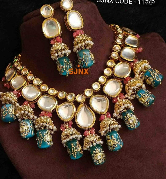 Onyx Kundan Set
