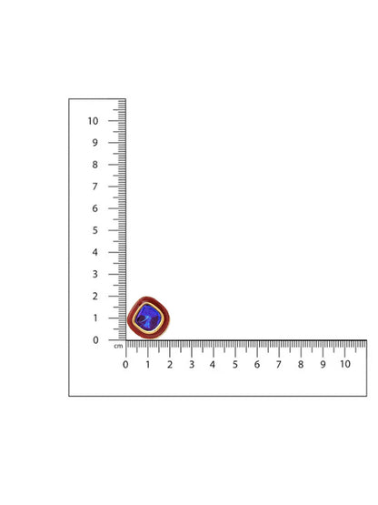 Ruby Raang Multi Blue Kundan Studs